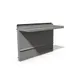 Montague Company SHS-108 108" x 24" Stainless Steel Backguard Flue Riser with Single Solid Shelf 1 image