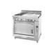 Montague Company V136-10E 36" Gas Heavy Duty Range w/ (2) Open Burners, (2) Even Heat Hot Tops, Convection Oven, 140.000 BTU 1 image
