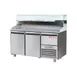 Marra Forni GPZ166A 65" 2-Section Refrigerated Pizza Prep Table w/ 2 Doors, (7) 1/3 Size Pans 1 image