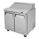 Turbo Air MST-36-N6 36" Two Section Sandwich / Salad Prep Table w/ 2 Doors, 10 Pans 4 image
