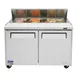 Turbo Air MST-48-N 48" Two Section Sandwich / Salad Prep Table w/ 2 Doors, 12 Pans 3 image