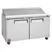 Turbo Air MST-60-N 60" Two Section Sandwich / Salad Prep Table w/ 2 Doors, 16 Pans 4 image