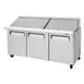 Turbo Air MST-72-30-N 72" Mega Top Sandwich/Salad Prep Table w/ 3 Doors, 30 Pans 3 image