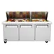 Turbo Air MST-72-30-N 72" Mega Top Sandwich/Salad Prep Table w/ 3 Doors, 30 Pans 5 image