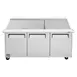 Turbo Air MST-72-30-N 72" Mega Top Sandwich/Salad Prep Table w/ 3 Doors, 30 Pans 6 image