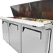 Turbo Air MST-72-30-N 72" Mega Top Sandwich/Salad Prep Table w/ 3 Doors, 30 Pans 10 image