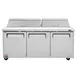 Turbo Air MST-72-N 72" Three Section Sandwich / Salad Prep Table w/ 3 Doors, 18 Pans 5 image