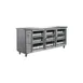 MVP Group IBB73-3G-24SS 3-Section Back Bar Cooler, 17.26 cu ft, 73" W x 24" D, 3 Doors R290, Display 1 image