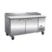 IKON IPP71 70" 2-Section Refrigerated Pizza Prep Table w/ 2 Doors, (9) 1/3 GN pans, 22 cu. ft. 1 image