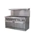 IKON IR-10-60 60" Gas Restaurant Range w/ (10) Open Burners, (2) Static Ovens, 366.000 BTU 1 image