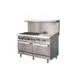 IKON IR-6B-24MG-60 60" Gas Restaurant Range w/ (6) Open Burners, 24" Griddle, (2) Static Ovens, 306.000 BTU 1 image
