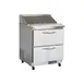 IKON ISP29-2D 28" One Section Sandwich / Salad Prep Table w/ 2 Drawers, 8 Pans 1 image