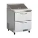 IKON ISP29M-2D 28" One Section Mega Top Sandwich / Salad Prep Table w/ 2 Drawers, 12 Pans 1 image
