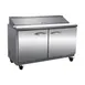 IKON ISP48 48" Two Section Sandwich / Salad Prep Table w/ 2 Doors, 12 Pans 1 image