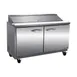 IKON ISP61 61" Two Section Sandwich / Salad Prep Table w/ 2 Doors, 16 Pans 1 image