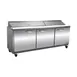 IKON ISP72 72" Three Section Sandwich / Salad Prep Table w/ 3 Doors, 18 Pans 1 image