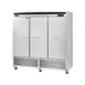 Kool-It KBSF-3 81" 3-Solid Door Reach-In Freezer, Bottom Mounted, 66 cu. ft., Stainless Steel 1 image