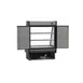 Hydra-Kool KGL-RM-40-S 41" Vertical Open Merchandiser in Silver & Black, Self-Contained, w/ Rear Doors 5 image