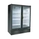 Kool-It KGR-52 53" 2-Section Black Merchandiser Refrigerator with Glass Door 1 image
