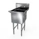 NBR Equipment 1SS-162014 One Compartment Sink, 21-1/8"W X 25-1/2"D X 44-1/16"H 1 image