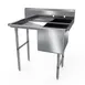 NBR Equipment 1SS-182414L24 46" One Compartment Sink, 18"W x 24"L Bowl With Left-Hand Drainboards 1 image