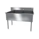 NBR Equipment 2SG-162012 37" Two Compartment Sink, 16"W x 20"L Bowl Without Drainboard 1 image