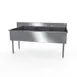 NBR Equipment 3BSG-2424 75" Three Compartment Sink, 24"W x 24"L Bowl Without Drainboard 1 image