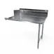 NBR Equipment CDT-26R 26" Clean Straight Dishtable w/ Right Table, 10" Backsplash, Galvanized Legs 1 image