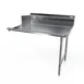 NBR Equipment CDT-60R-16 60" Clean Straight Dishtable w/ Right Table, 10" Backsplash, Steel Legs 1 image