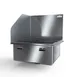 NBR Equipment MSF-S24L 24" Mop Sink, 24"W x 23"L x 10"D Bowl with S.Steel Grating/Left Splash 1 image