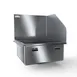 NBR Equipment MSF-S24R 24" Mop Sink, 24"W x 23"L x 10"D Bowl with S.Steel Grating/Right Splash 1 image