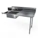 NBR Equipment SDT-72R Economy Soiled Dishtable w/ Straight Design, Right Table, Pre-Rinse Sink 1 image