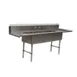 NBR Equipment SDT3-202012R20 Premium Dishtable w/ (2) 20" Drainboards, 3 Bowls, Soiled 1 image