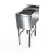 NBR Equipment UD-1-1014-1221V Slim-Line Underbar Dump Sink, 1 Compartment without Drainboard 1 image