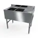 NBR Equipment UD-2-101410-36R Premium Underbar Sink Unit, 2 Compartment with Right Drainboard 1 image