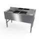 NBR Equipment UD-2-101410-48LR Premium Underbar Sink Unit, 2 Compartment with 2 Drainboards 1 image
