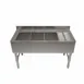 NBR Equipment UD-3-101410-48R Premium Underbar Sink Unit, 3 Compartment with Right Drainboard 1 image