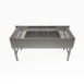 NBR Equipment UD-3-101410-72LR Premium Underbar Sink Unit, 3 Compartment with 2 Drainboards 1 image