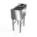 NBR Equipment UW-1-1014-1218V Slim-Line Underbar Dump Sink, 1 Compartment without Drainboard 1 image