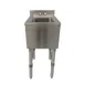 NBR Equipment UW-1-1014-1418V Slim-Line Underbar Dump Sink, 1 Compartment without Drainboard 1 image