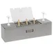 Nemco 88100-CB-3 Condiment 25.75" W x 8" D Stainless 2 × 3 Qt & 3 × 0.6 Qt Pans Dry-Well 2 Heads 1 image