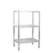 New Age 1045 NSF 3-Shelf All Welded Heavy-Duty Aluminum Shelving Unit - 36" x 24" x 60" 1 image