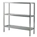 New Age 1050 NSF 3-Shelf All Welded Heavy-Duty Aluminum Shelving Unit - 42" x 20" x 60" 1 image