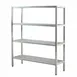 New Age 1062 NSF 4-Shelf All Welded Heavy-Duty Aluminum Shelving Unit - 48" x 20" x 72" 2 image