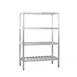 New Age 1070TB NSF 4-Shelf All Welded Aluminum T-Bar Shelving Unit - 42" x 20" x 72" 1 image