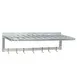 New Age 52924 Aluminum T-Bar Wall Mounted Shelf w/ Pot Rack - 60" x 20" 1 image