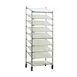 New Age 1139 Slant Merchandising & Display Rack w/ (9) 18" x 26" Pans, 7 1/2" Bottom Load Slides 2 image