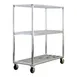 New Age 1152 3-Shelf Vented Aluminum Flat Shelf Truck, 63x27x71, 2600 lbs, NSF 1 image