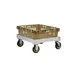 New Age 1171 Aluminum Open Frame Single Stack Utility Dolly, 21.5W x 22.5D, 1000 lbs 1 image