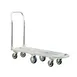New Age 1183 Welded Aluminum Low Boy Platform Truck, 56.5x16x9.125, 1000 lbs, NSF, Removable Handle 1 image
